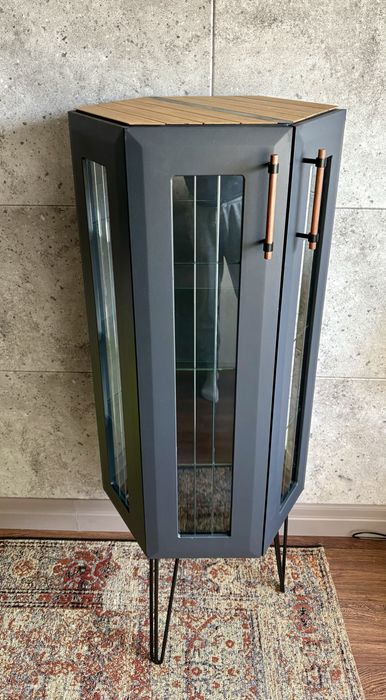 Szafka barek witryna loft