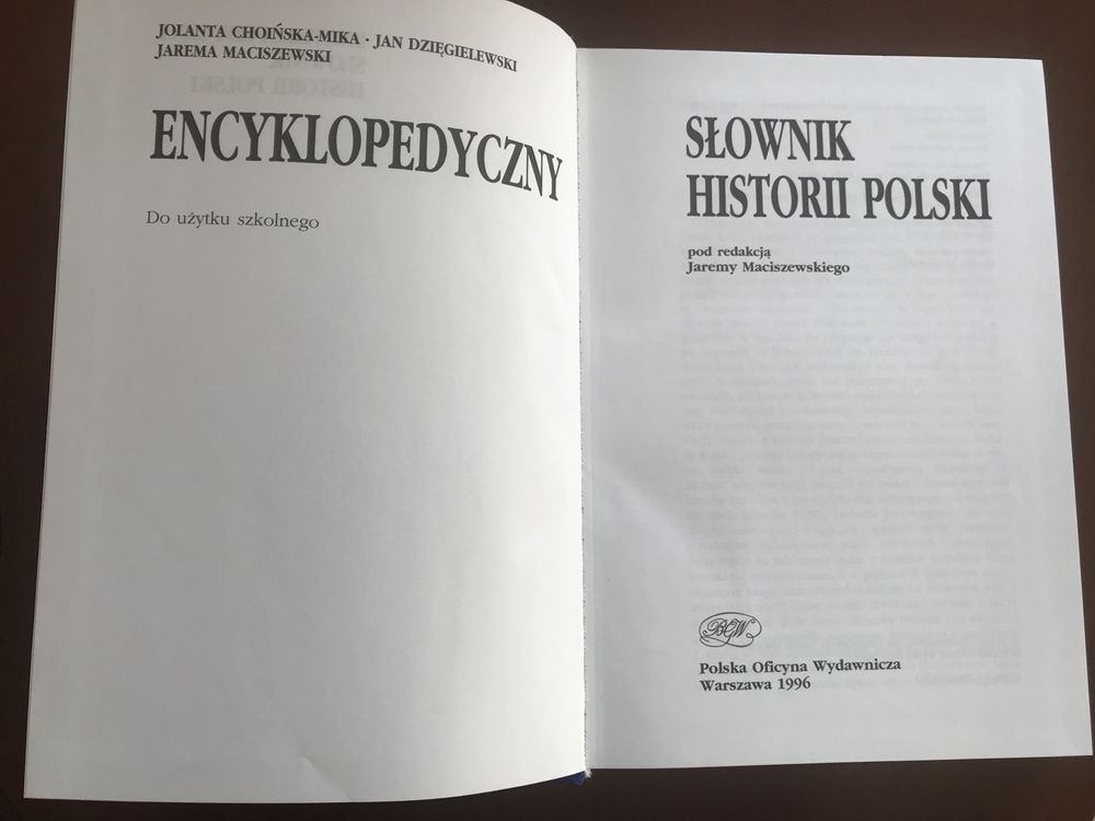 Encyklopedyczny Słownik Historii Polski