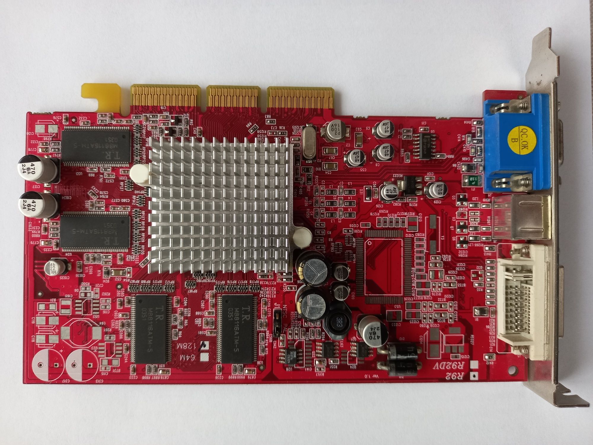 Retro karta graficzna Radeon 9200 R92-C3L 128MB DDR AGP