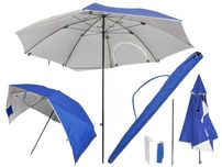 PARASOL Ogrodowy NAMIOT Plażowy Składany do Ogrodu DUŻY Parawan 2w1
