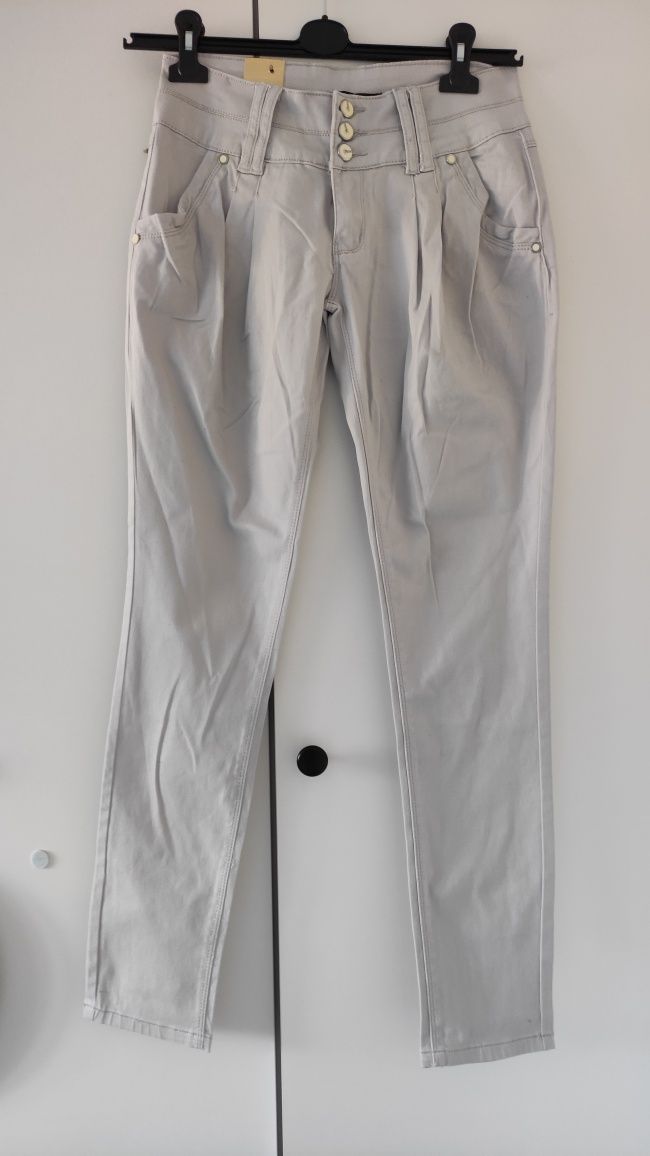 Spodnie nowe z metką r.28 M szare
