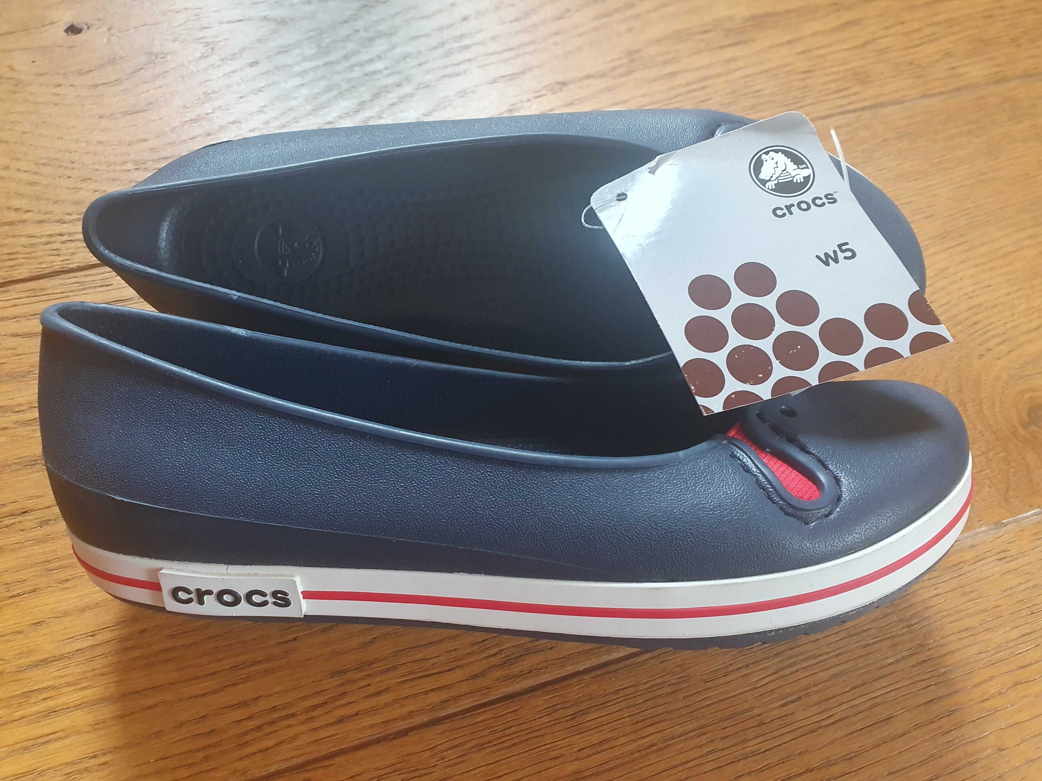 Nowe balerinki crocs W5  34/35