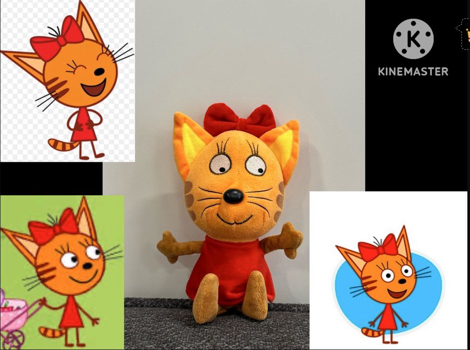 Мʼякі іграшки: дельфін, кіт, карамелька з мультфільму три кота, хаскі