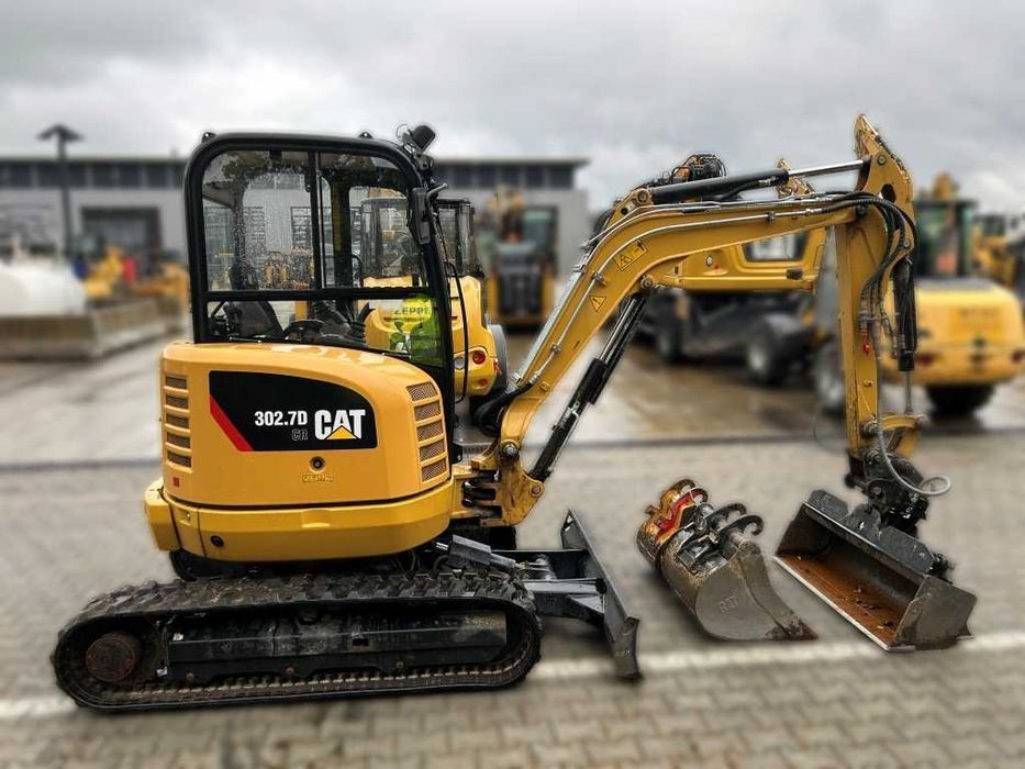 CAT 302.7 / 1800h / zestaw łyżek / stan idealny - z niemiec - FV23%