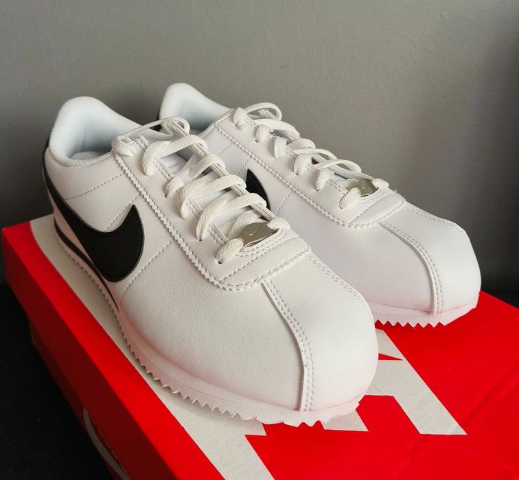 Nike Cortez white black biało czarne - r. 39