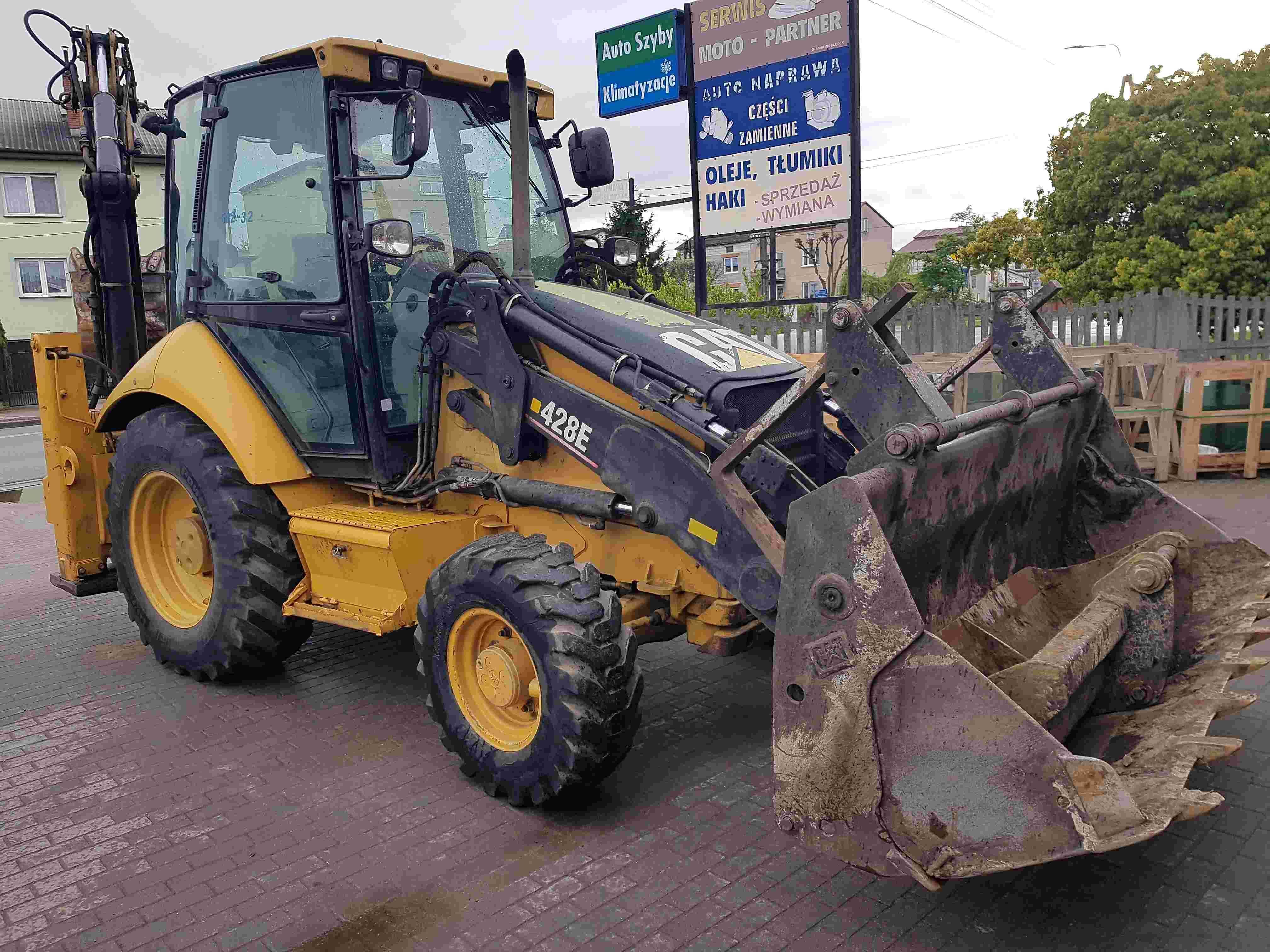 Koparko Ładowarka CAT 428E, JCB 3CX