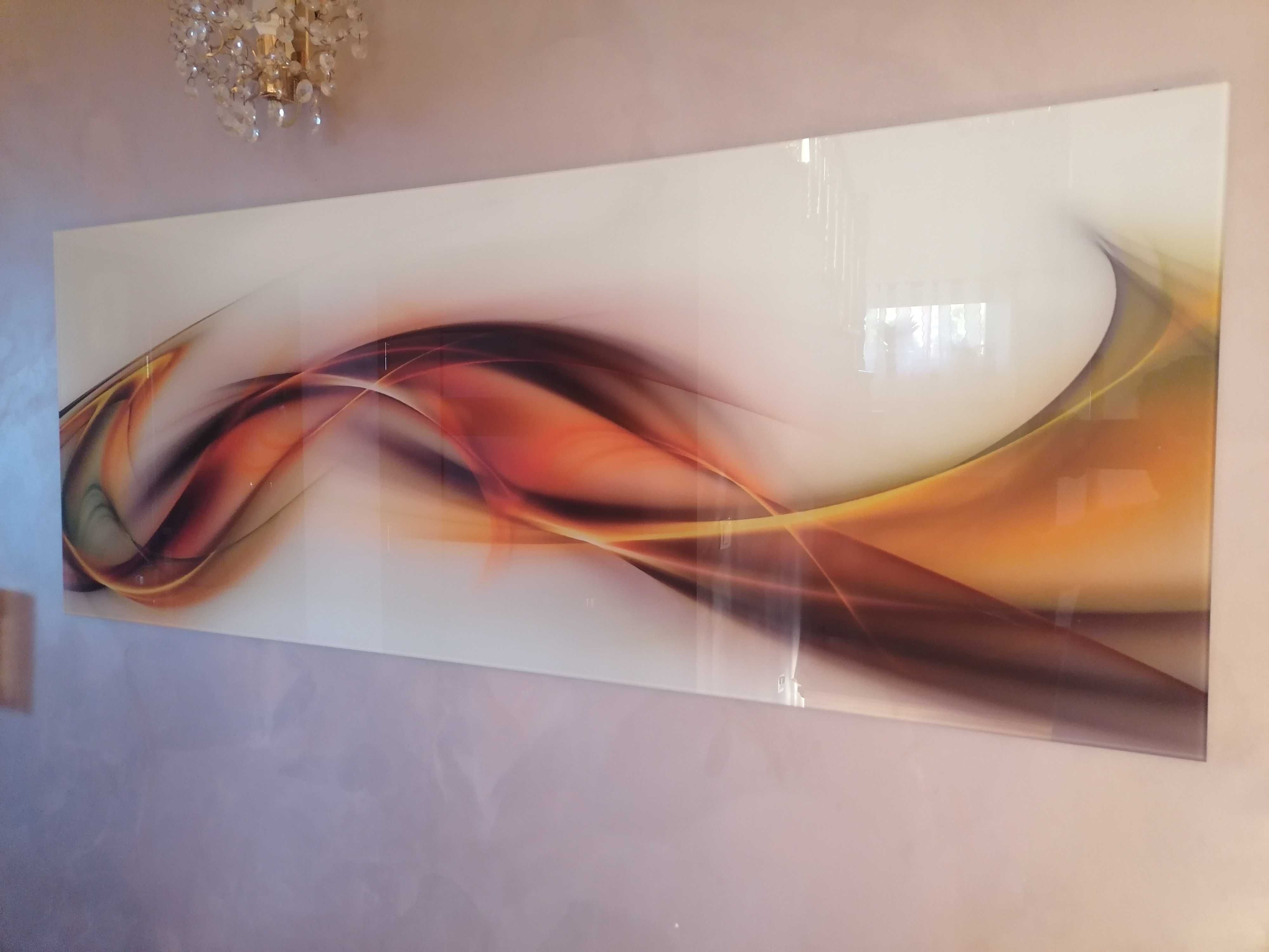 Panel szklany do kuchni 50x129 cm Abstrakcja