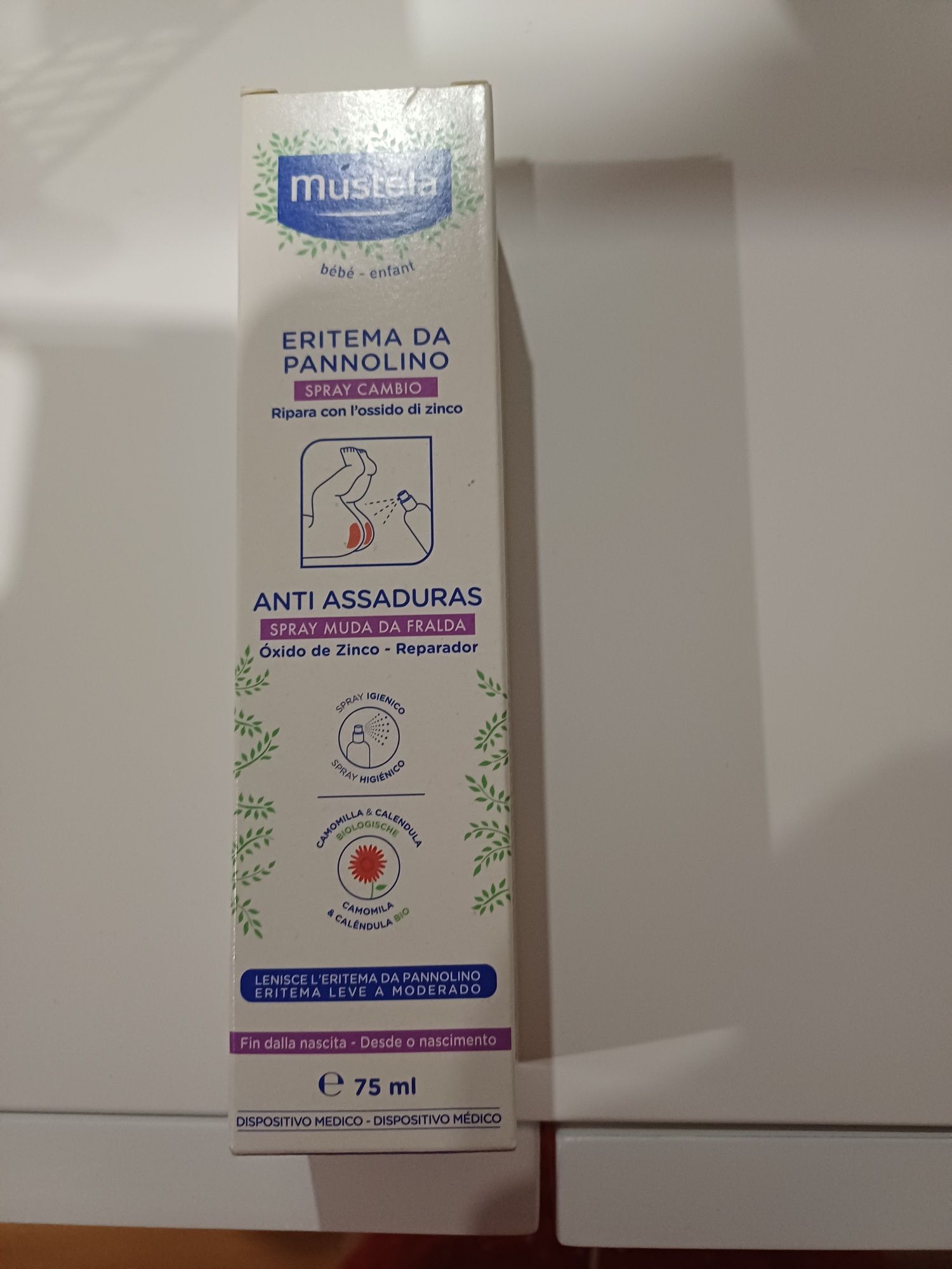 Spray muda fralda mustela 75mL