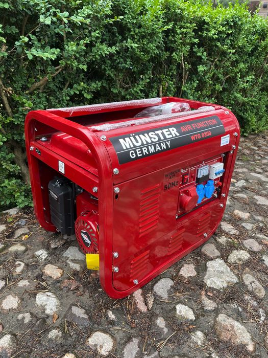 Agregat prądotwórczy trójfazowy 6700W - Munster WTG 8300 - NOWY