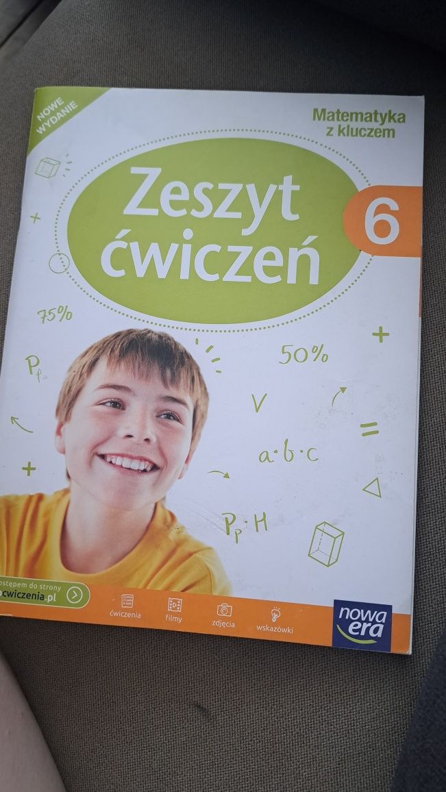 Zeszyt ćwiczeń dla klasy szóstej Matematyka z kluczem