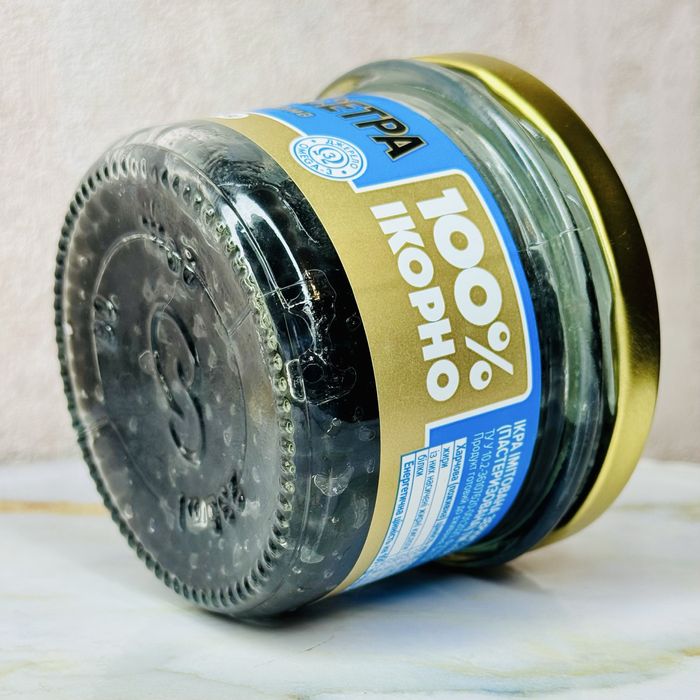 Икра чёрная осетровая 200 грамм