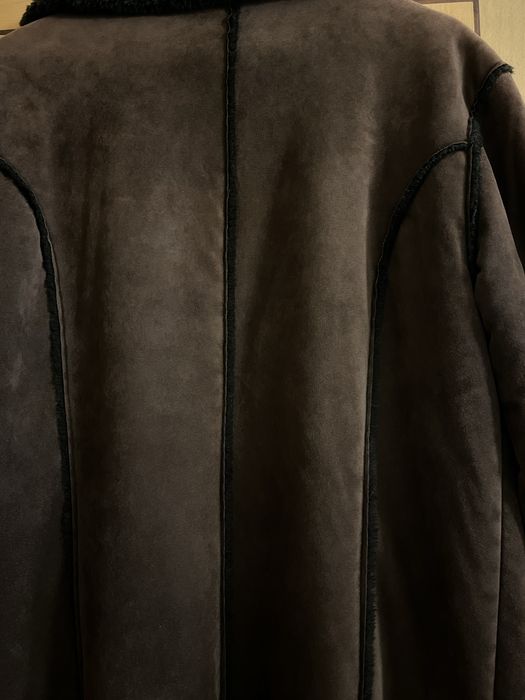 Casaco castanho de pelo