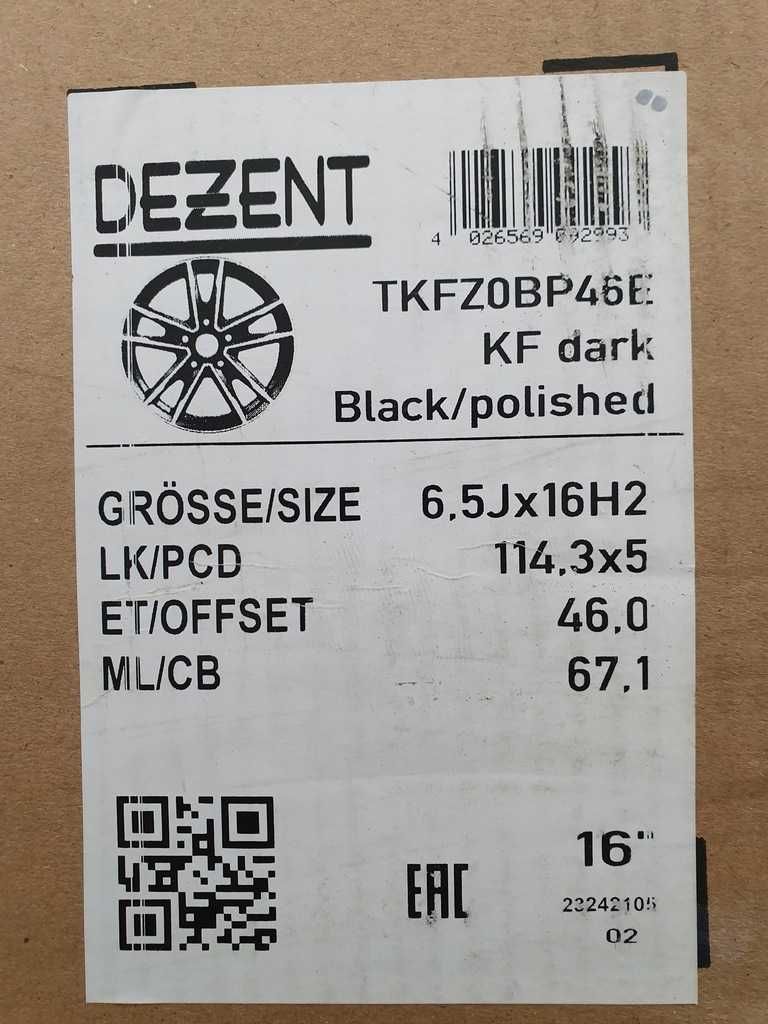 Nowe felgi MAZDA 16 CX3 CX30 Mazda 3 Mazda 5 Mazda 6 MPV MX5 Premacy
