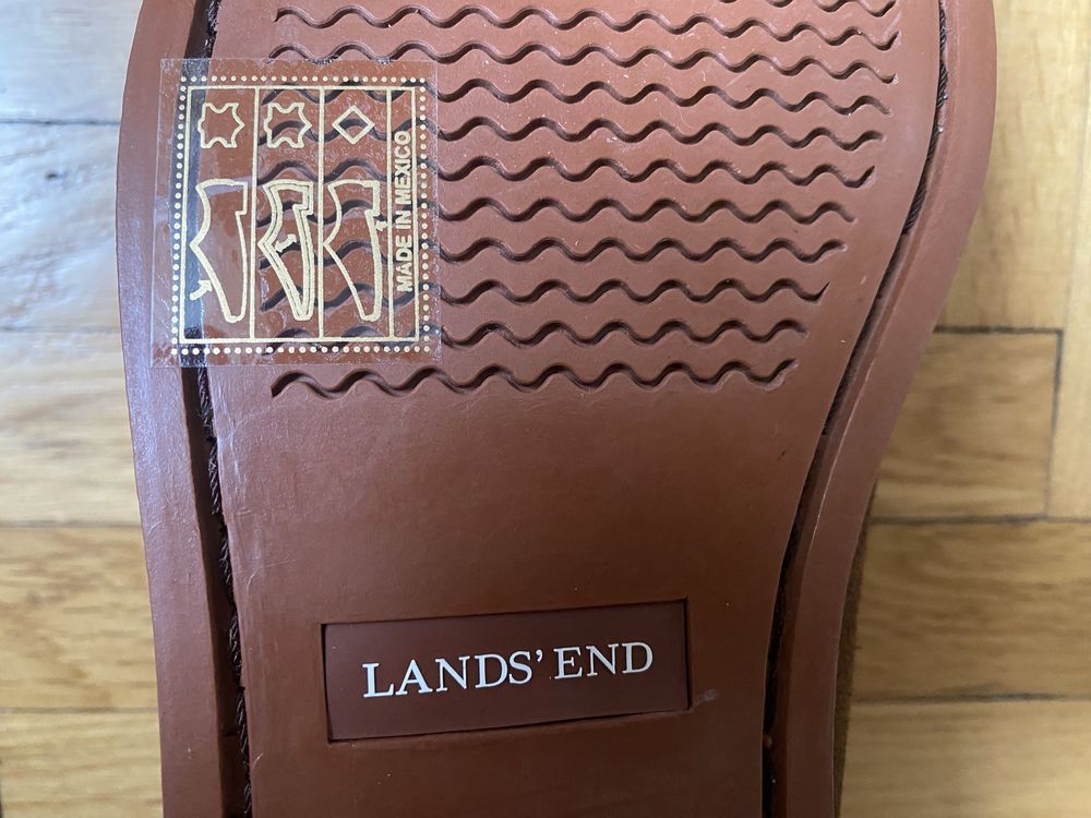 Нові шкіряні чоловічі черевики Lands’End