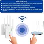 Wzmacniacz Sygnału Wifi 1200Mbps 2.4 5Ghz Lan Ap Wps 4 Anteny