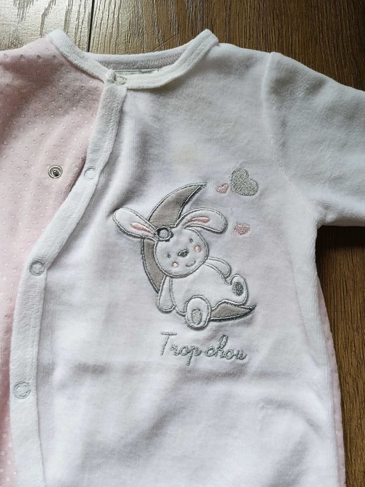 śpiochy niemowlęce dziewczęce r.67