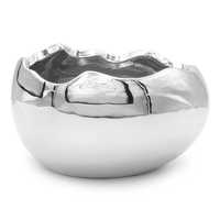 Jajko wielkanocne srebrne osłonka doniczka skorupka jajka 11cm