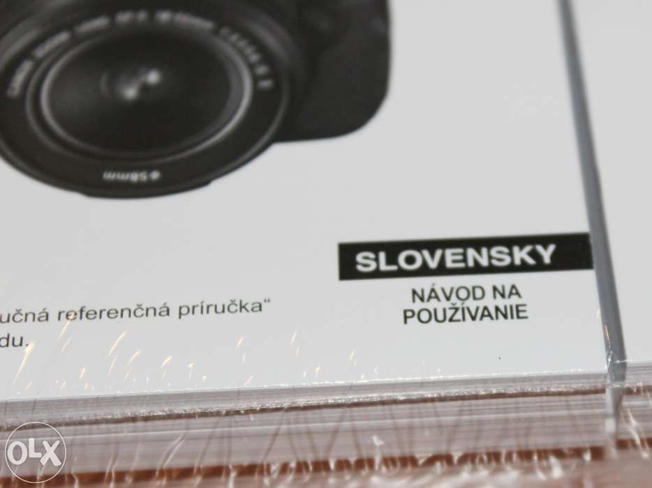 Manual canon eos 600d em eslovaco (návod na použitie)