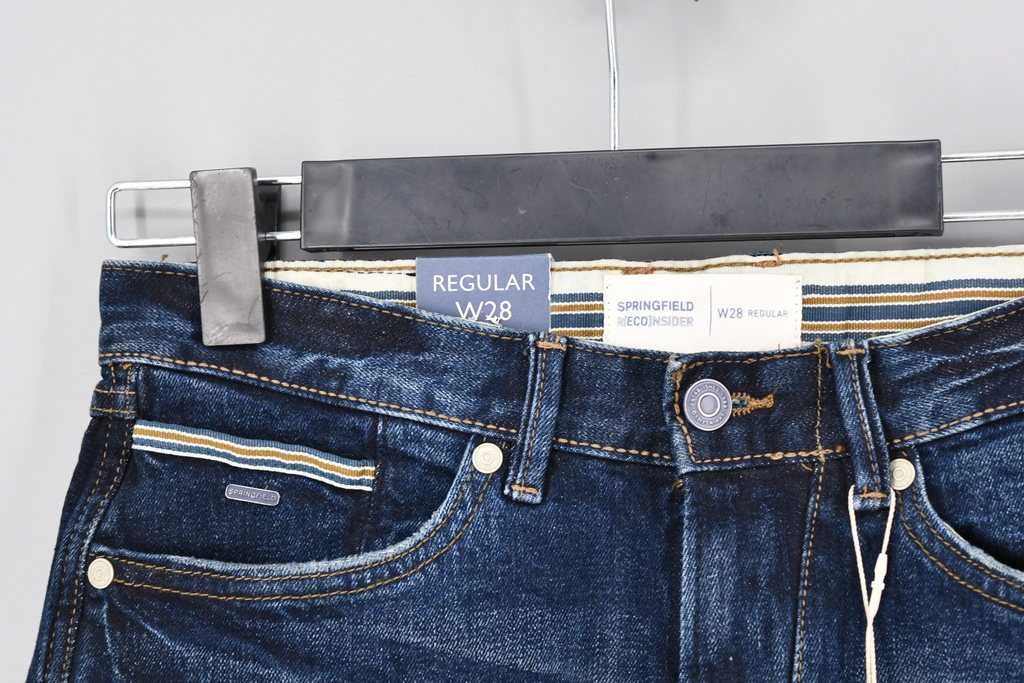 Męskie jeansowe spodenki Springfield W28  R(eco)nsider water H2O laser