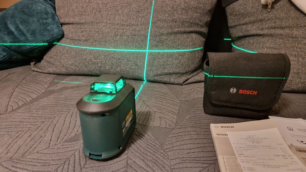 BOSCH Laser krzyżowy zielony Universal Level 360°  2 lata gwarancji
