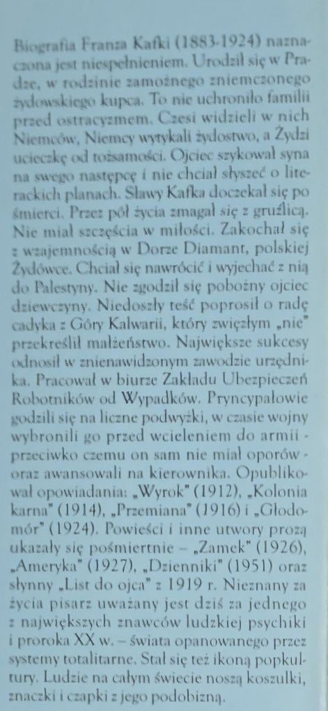 Kafka Franz. Proces. PROMOCJA.