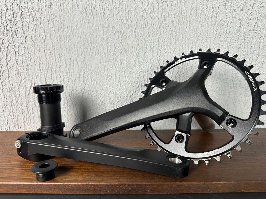 Korba alu 40T 175mm + wkład Hollowtech - jedna tarcza