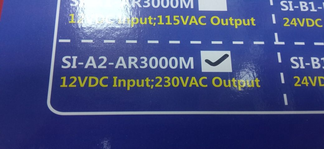 Перетворювач інвертер AC/DC 3000Вт 12В UKC SI-A2-AR3000M