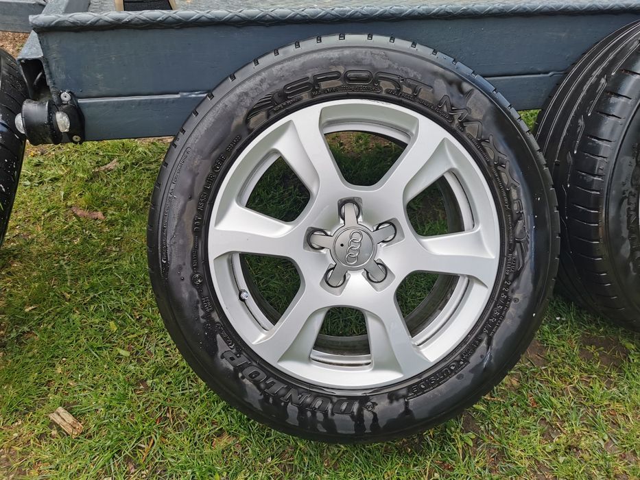 Alufelgi oryginalne a4 b8, opony Dunlop Sport max RT 225x 55 16 cali