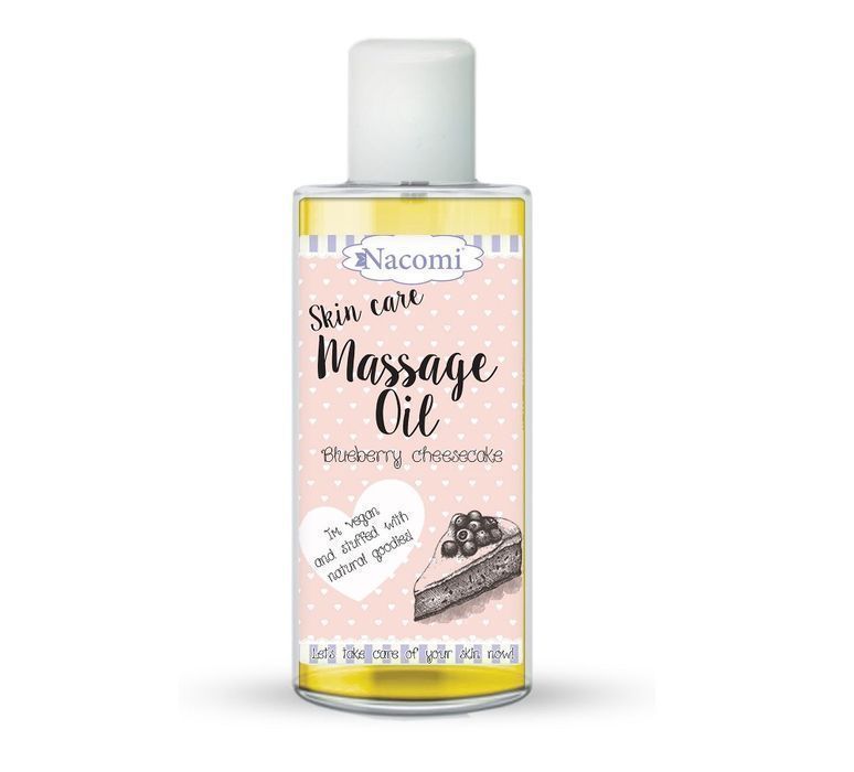 Nacomi Massage Oil Olejek Do Masażu Blueberry Cheesecake 150Ml (P1)