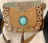 Mala a tiracolo Boho Chic em couro!