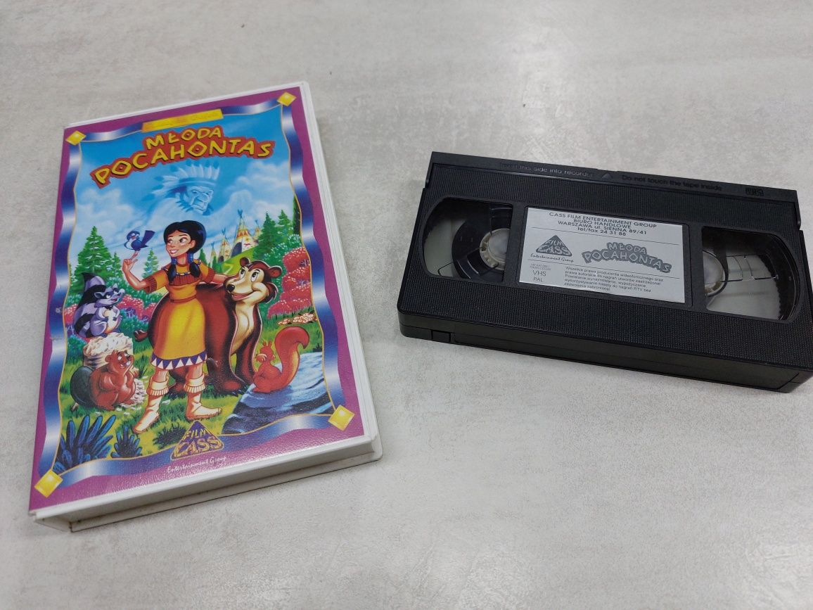 Młoda Pocahontas. Kaseta vhs