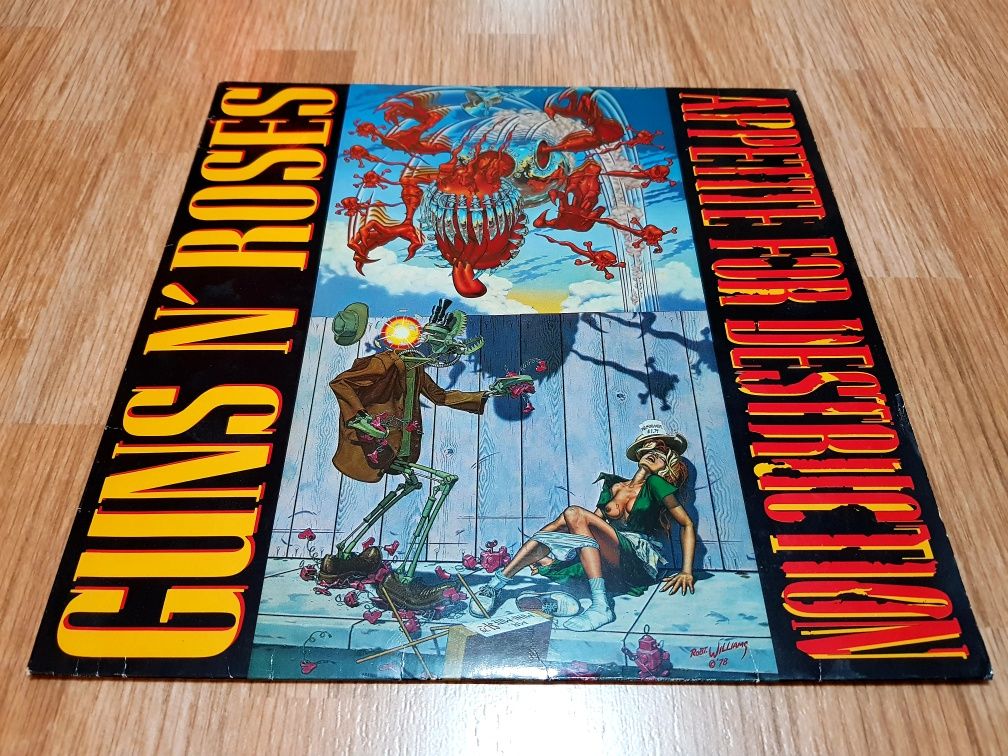 Vinil Guns n'roses Appetite for destruction CAPA BANIDA