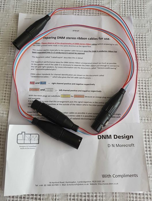 Interkonekt XLR DNM Stereo Solid Core