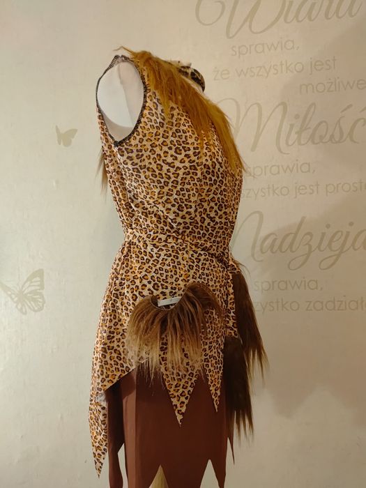 Strój przebranie kobieta jaskiniowiec Flinston 4 części roz.S-L