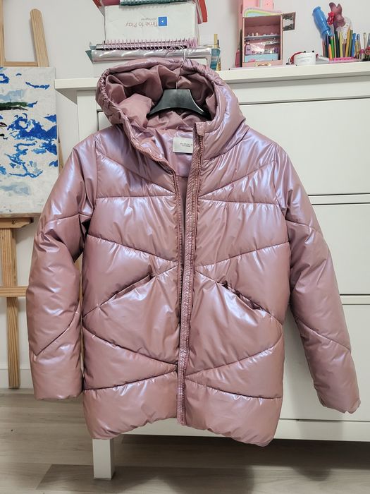 Reserved dziewczęca zimowa różowa holo 146