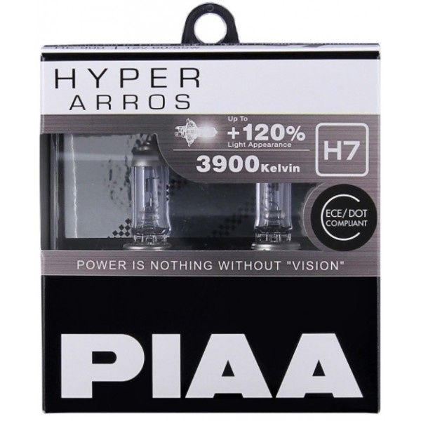 Lâmpadas PIAA Hyper ARROS +120% H1,H3,H4,H7,H8,H9,H11,H13,HB3,HB4
