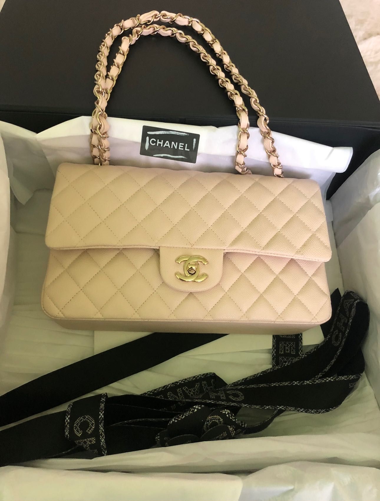 Torebka CHANEL ORYGINAŁ  stan bardzo dobry BEIGE CAVIAR