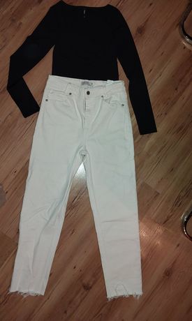 Spodnie dżins haus38 białe