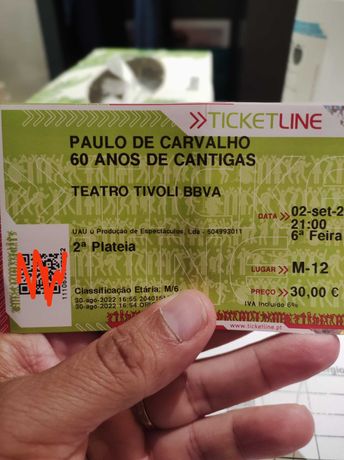Concerto Lisboa dos  60 anos de Paulo de Carvalho