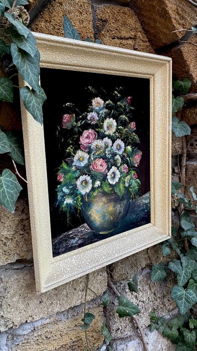 Картина маслом на ткани, в деревянной раме, Западная Европа