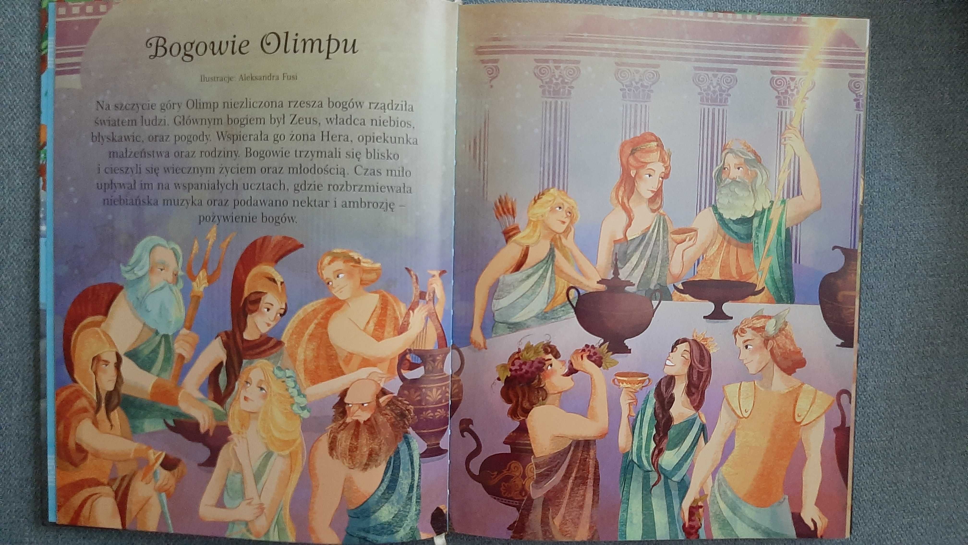 Najpiękniejsze mity greckie Opowieści ze złotą wstążką Zielona Sowa