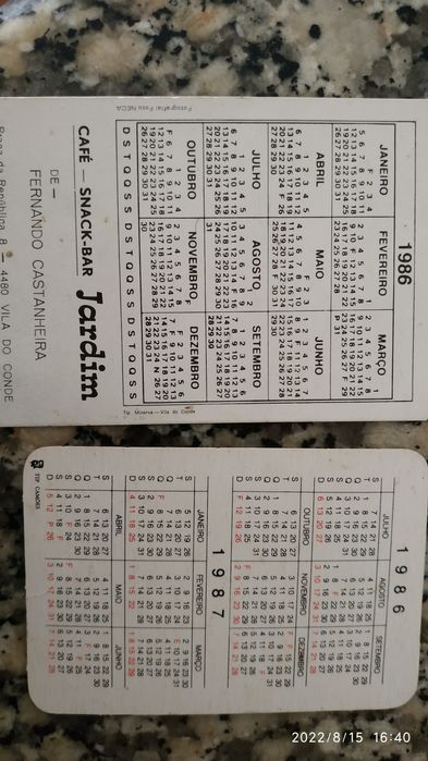 Calendarios Vila de conde