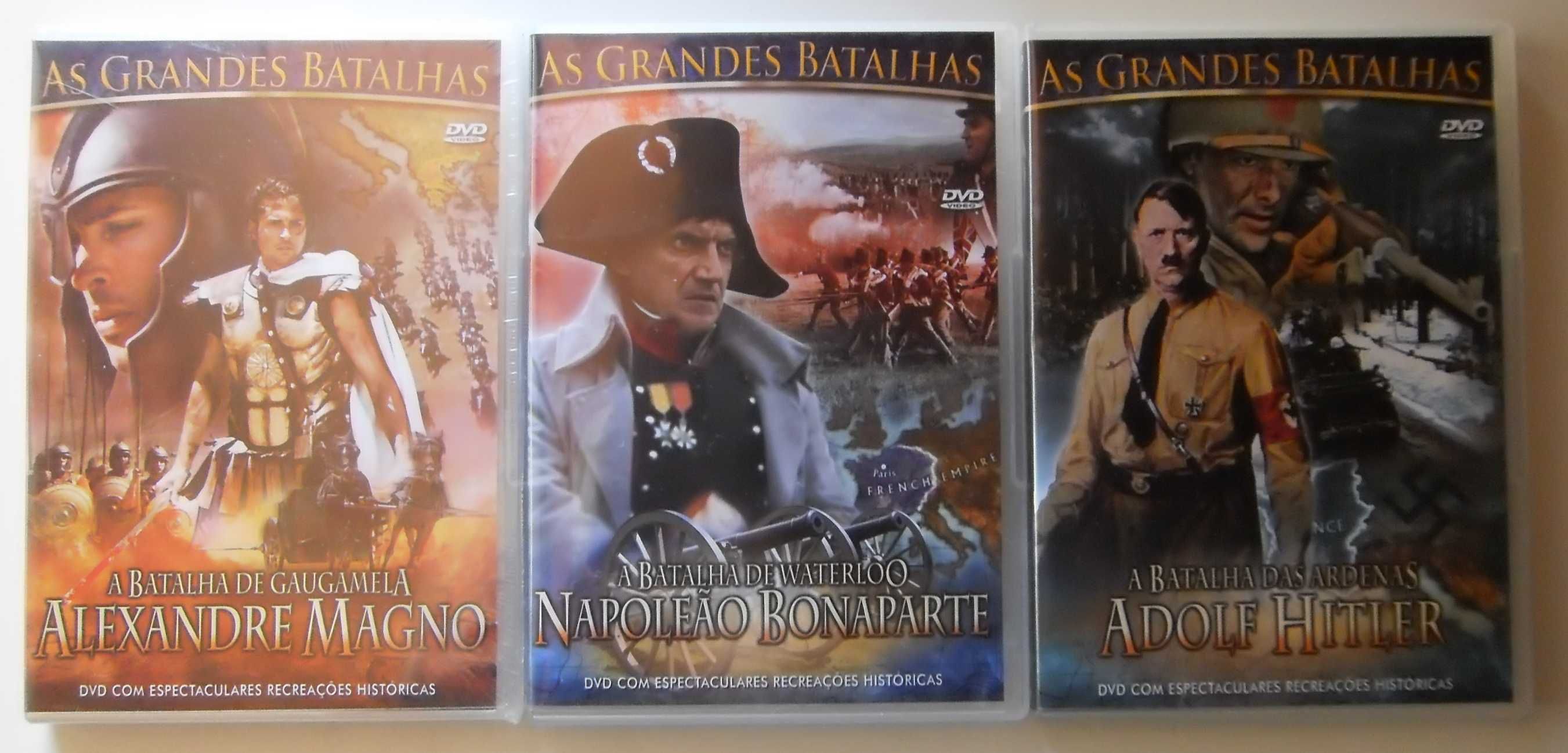 Pack 3 DVD-As Grandes Batalhas-Recreações Históricas-Português