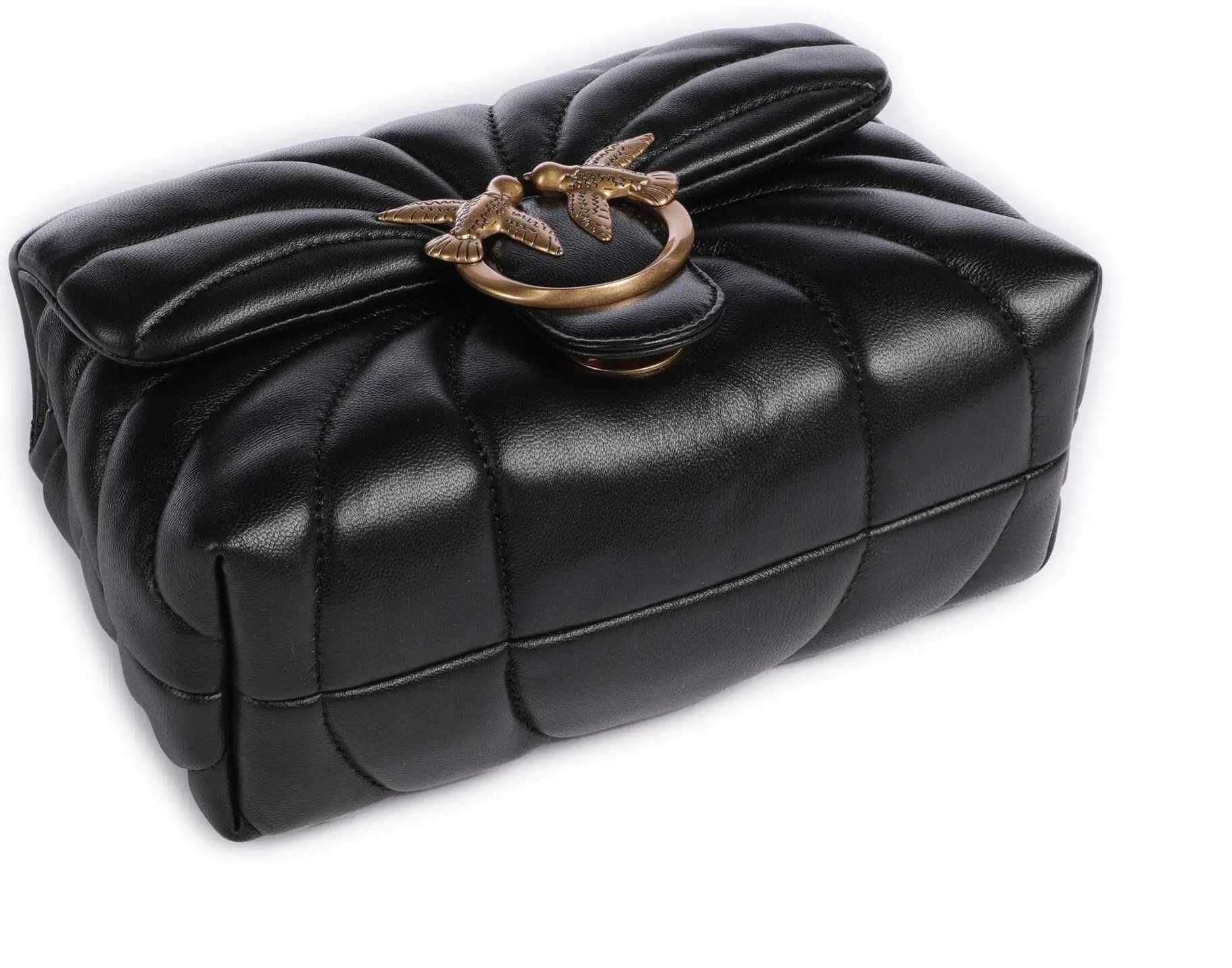 PINKO skórzana torebka listonoszka LOVE PUFF MINI BUTTERFLY