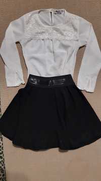 Шкільна форма спідниця блузка на зріст 134-140