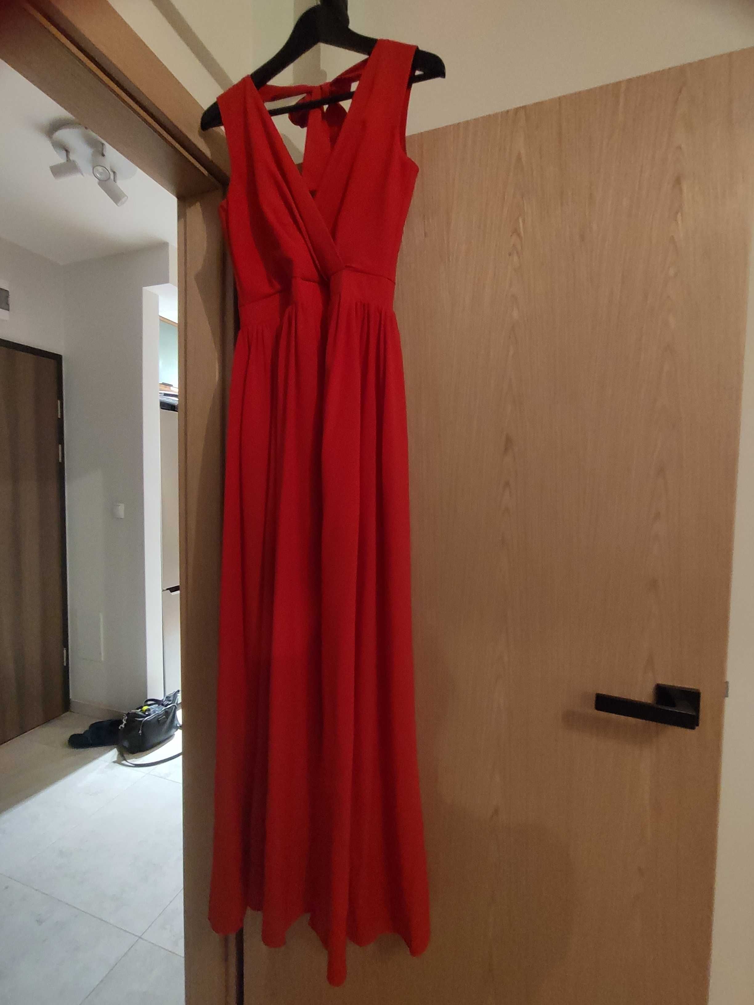 Sukienka czerwona maxi
