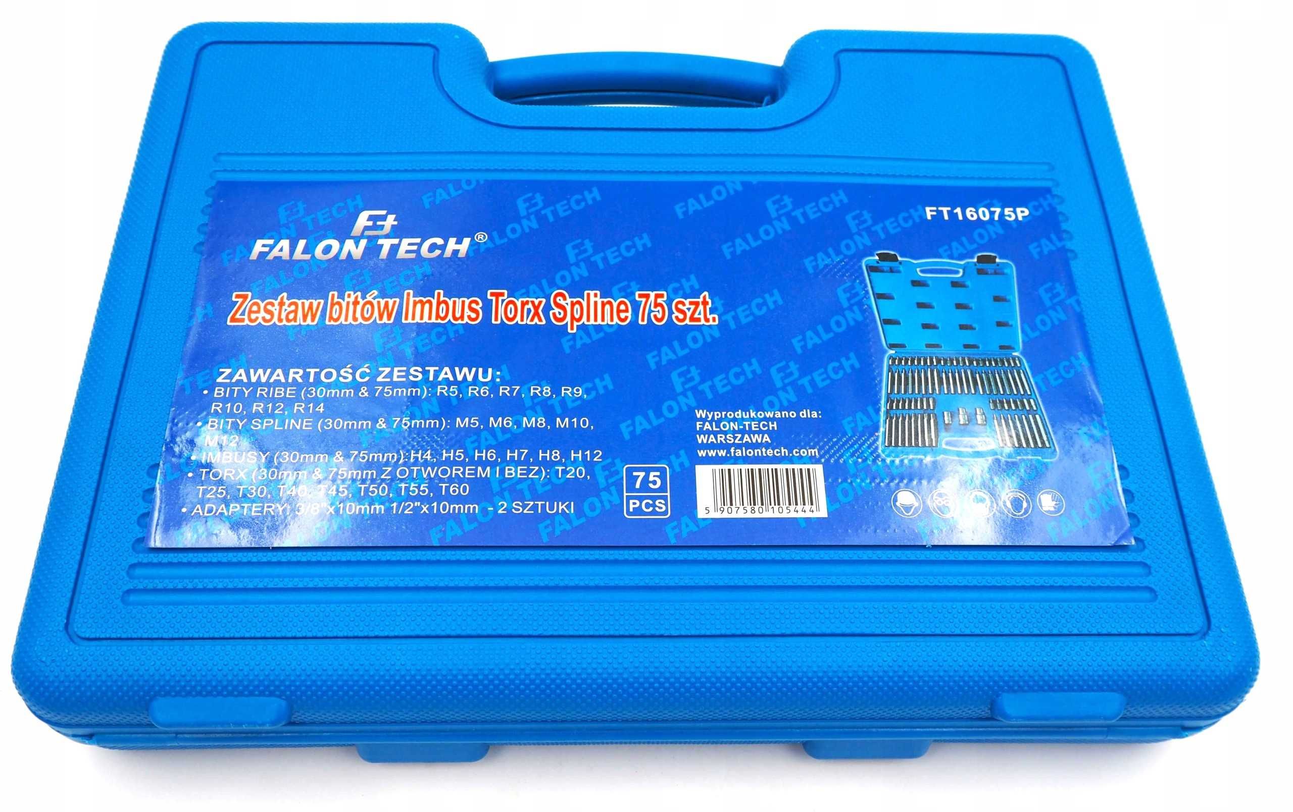 Набір біт 75ел falon-tech FT16075P