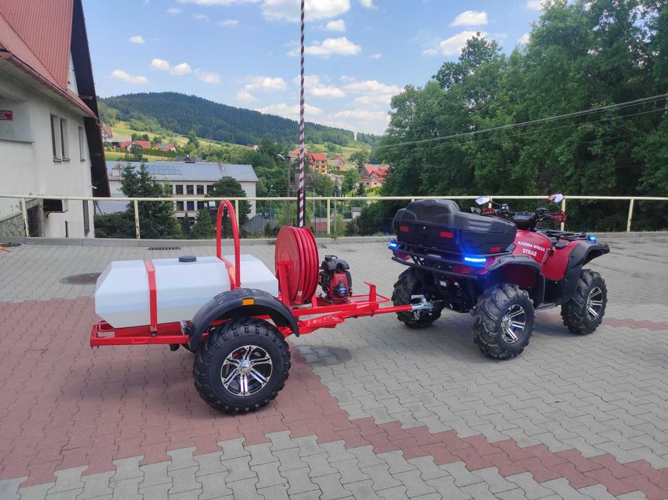 Przyczepa ratownicza ewakuacyjna gaśnicza dla OSP Straż Pożarna WOPR