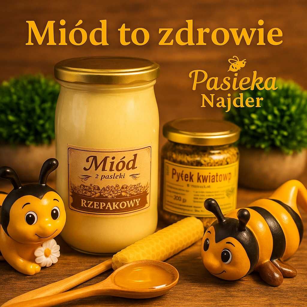 TANI I PYSZNY Miód rzepakowy prosto z ula - MIÓD TO ZDROWIE