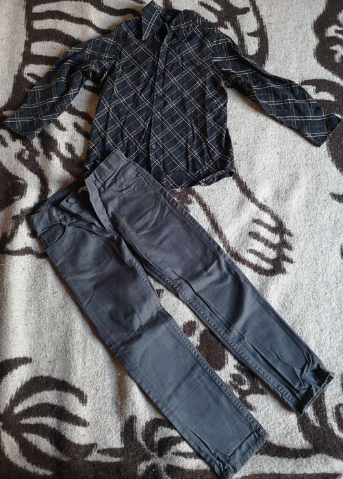 Next, H&M, koszula i spodnie